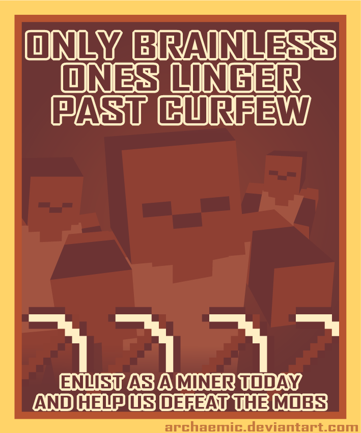 Minecraft Propaganda: Zombie by archaemic on DeviantArt