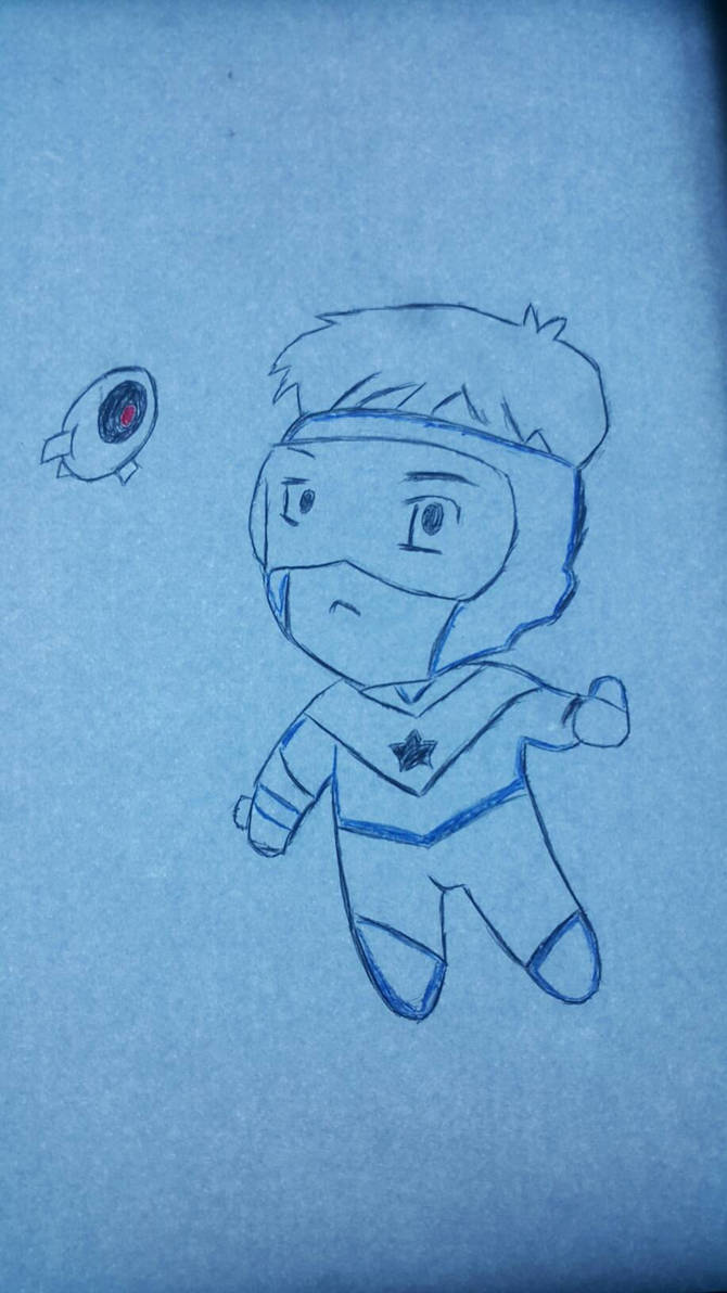 Booster Gold and Skeets by UberAwesone