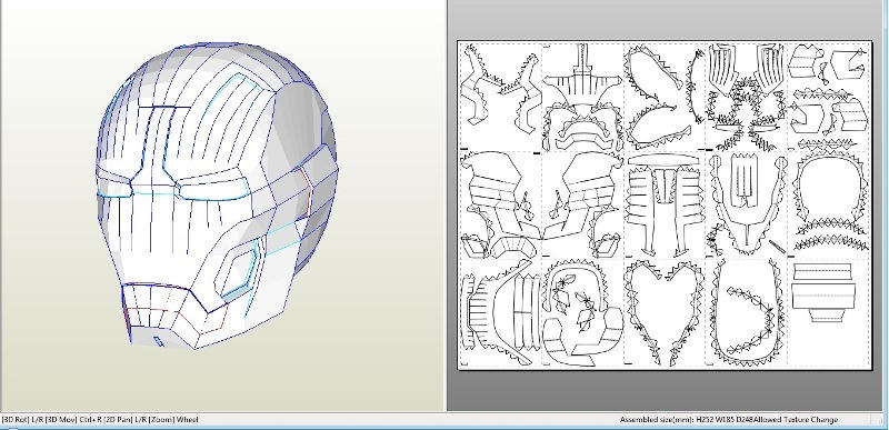 Iron Man Helmet Mark 43 42 Pepakura By Gimpe On Deviantart Iron Man Helmet Mark 43 42 Pepakura By Gimpe On Deviantart