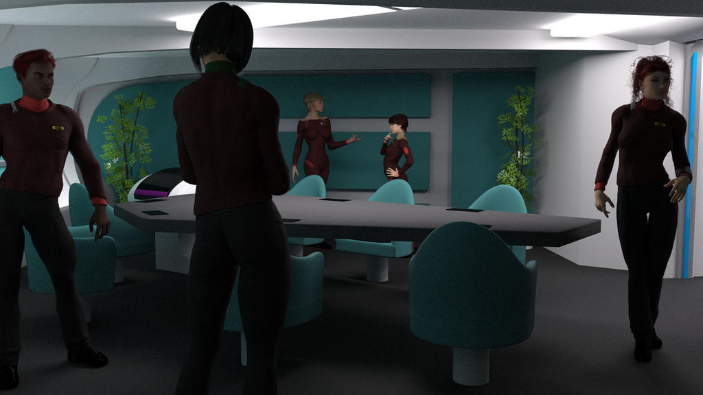 Constitution Class Refit Briefing Room Angle 2 by ashleytinger