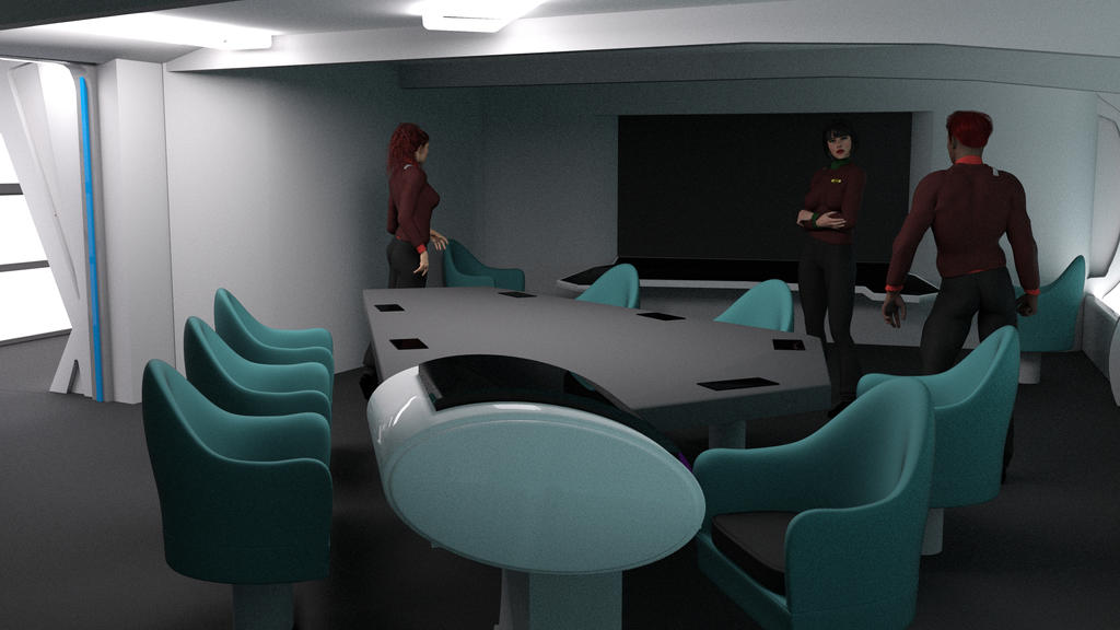 Constitution Class Refit Briefing Room Angle 3 by ashleytinger