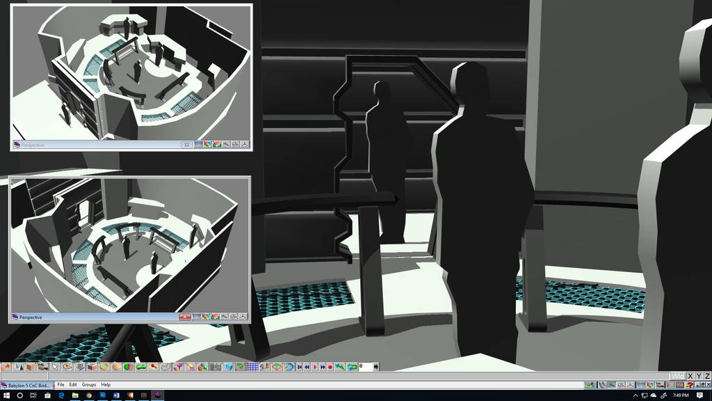Babylon 5 Omega Class Bridge WIP 03 by ashleytinger