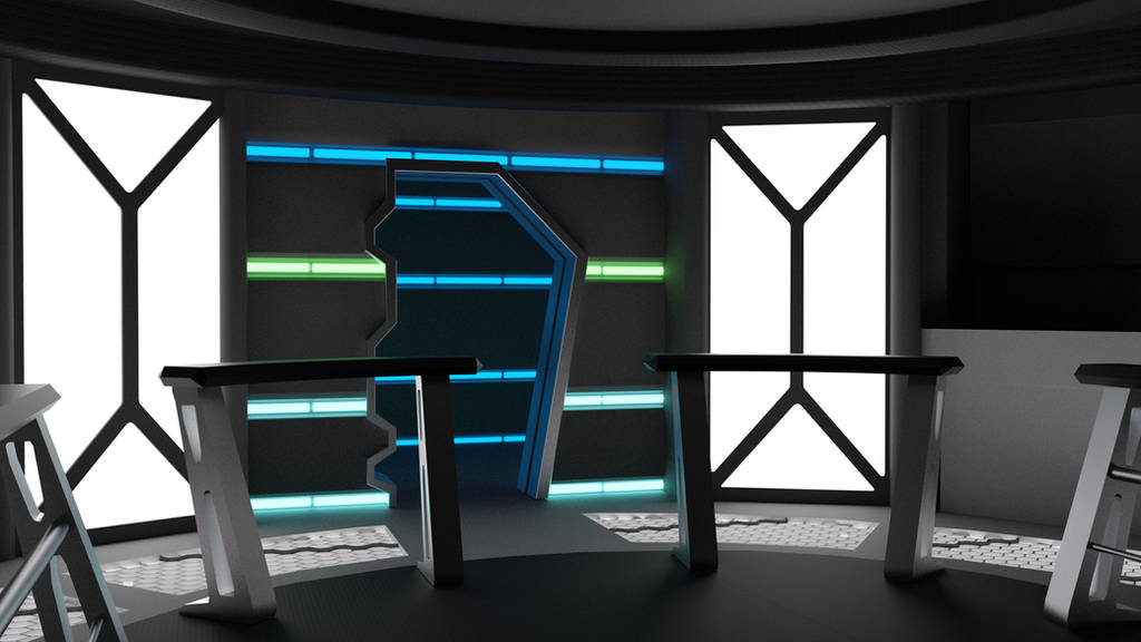 Babylon 5 Omega Class Bridge WIP 04a by ashleytinger