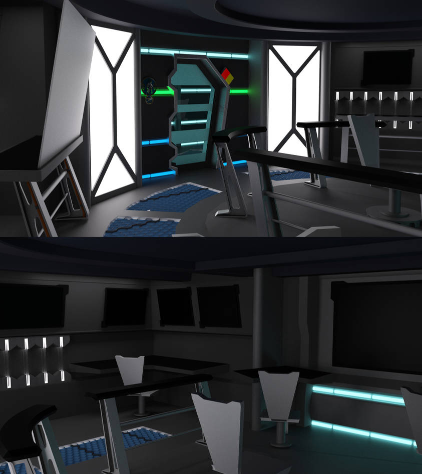 Babylon 5 Omega Class Bridge WIP 05 by ashleytinger