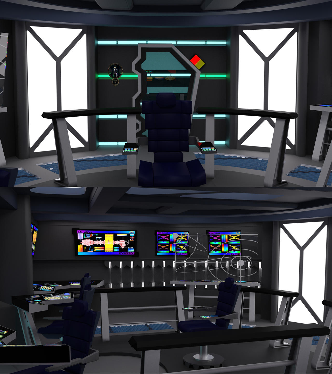 Babylon 5 - Omega Class Bridge 01