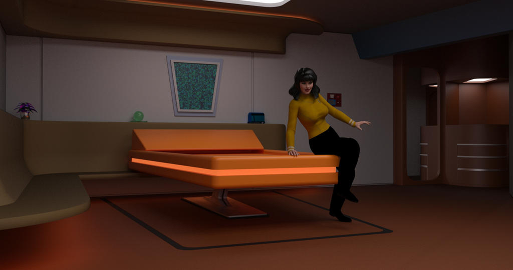 TOS Stateroom - Bedroom Character Test by ashleytinger
