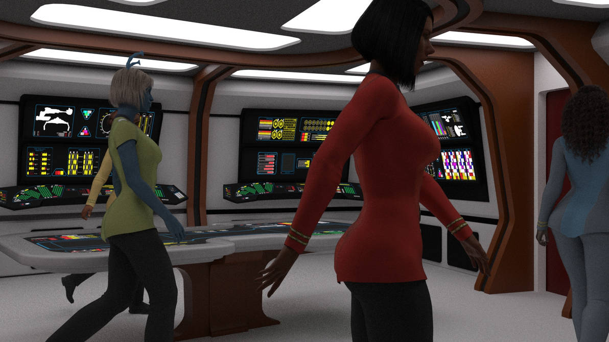 23rd Century CIC-Mission Ops Render Test by ashleytinger