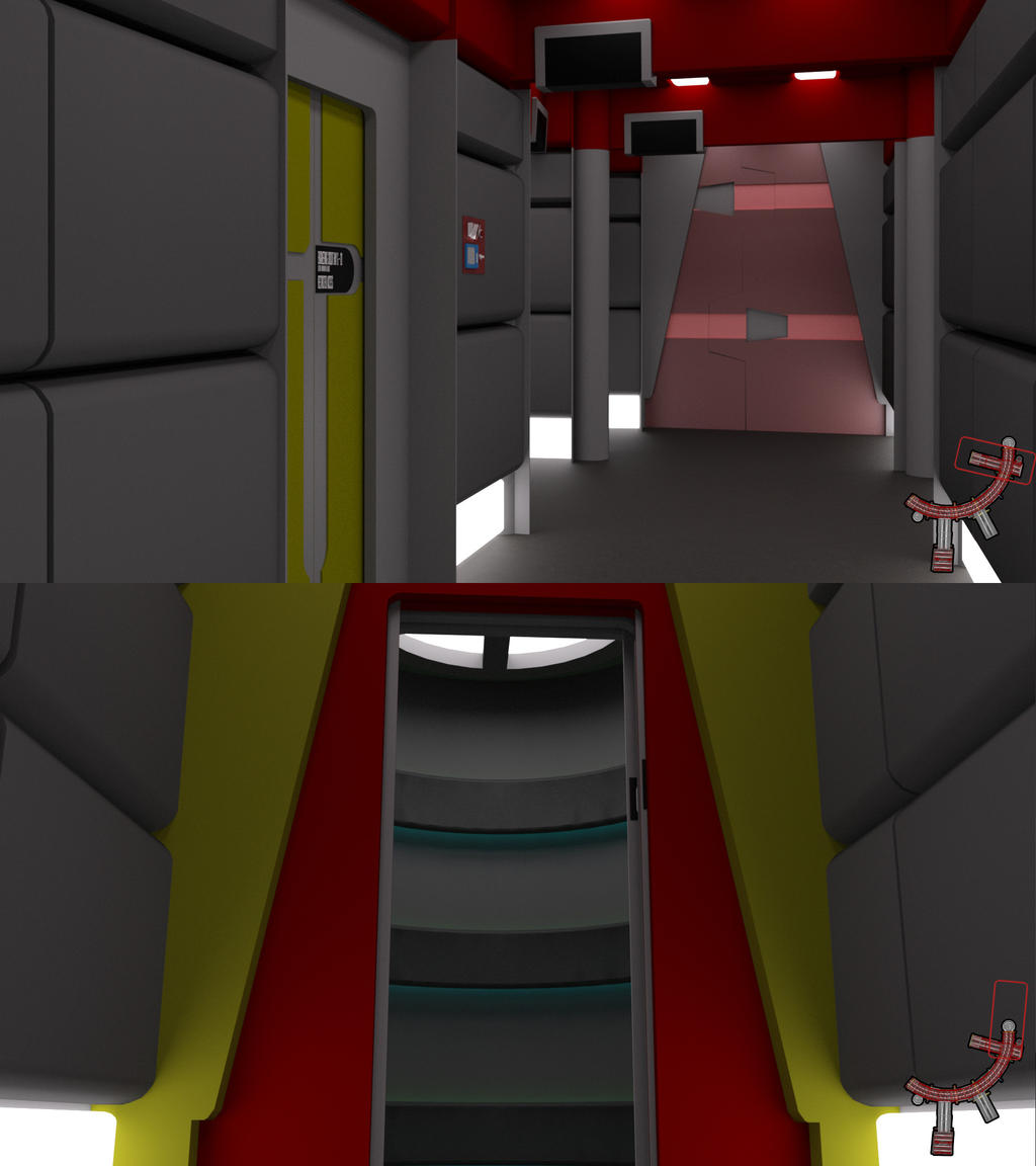 Throwback Corridor - Engineering Section by ashleytinger