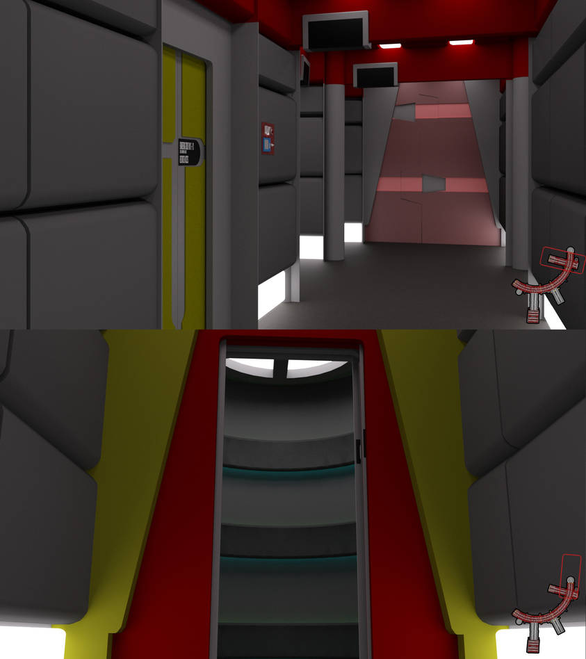 Throwback Corridor - Engineering Section by ashleytinger