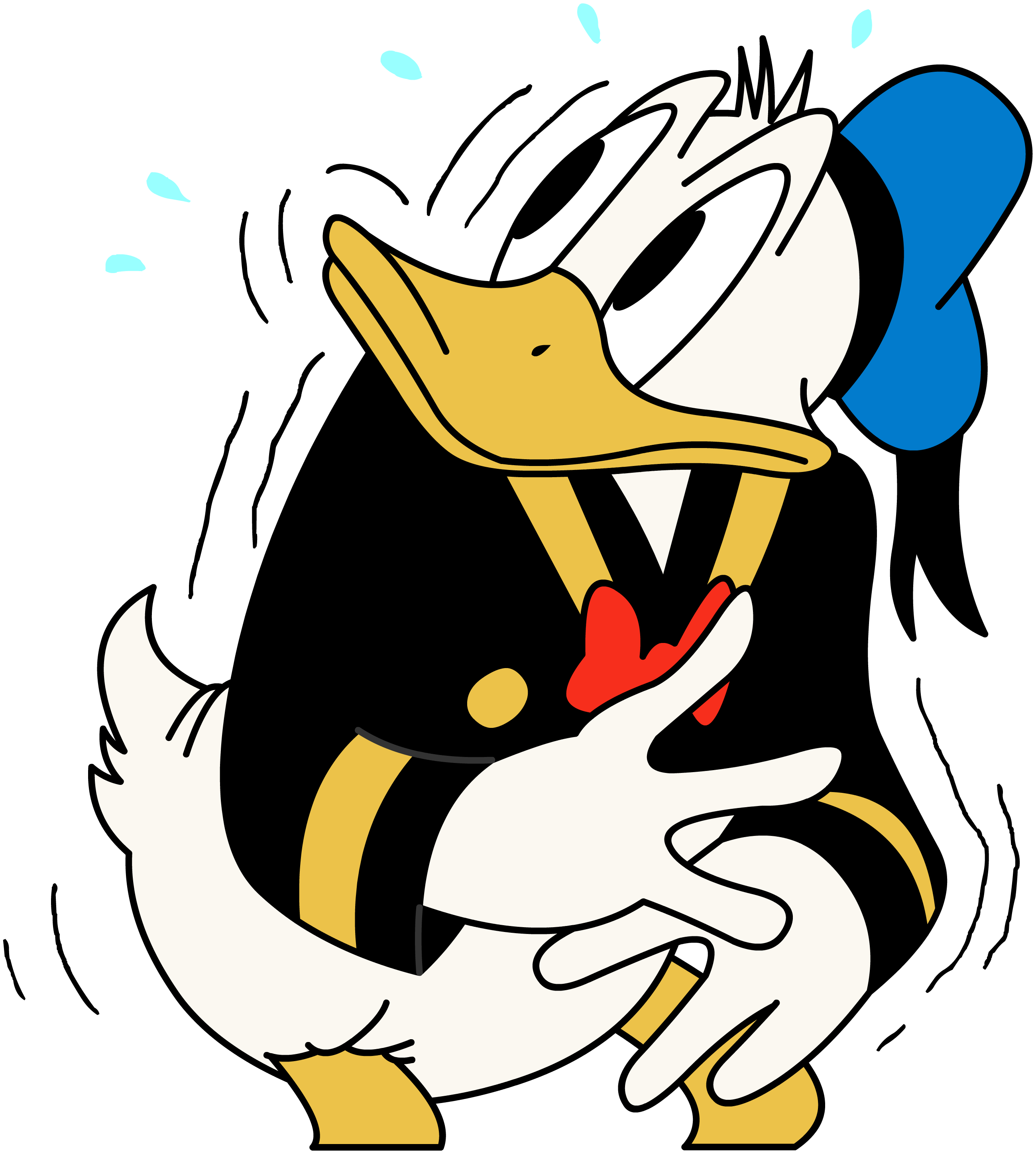 Donald Scared by JubaAj on DeviantArt