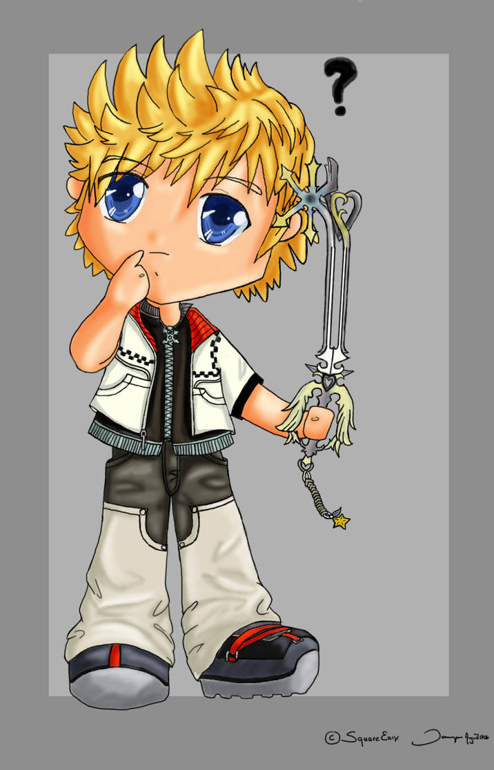 Chibi Roxas Finished by TaryneRhedey on DeviantArt