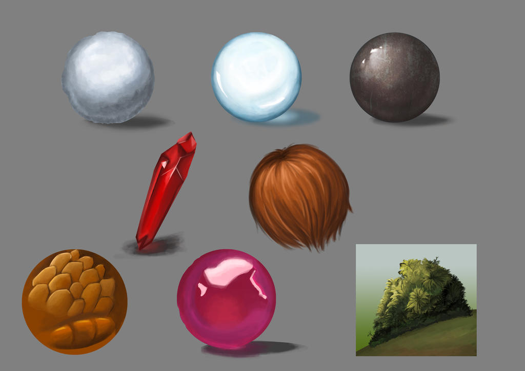 Material Studies by nicolehikaru on DeviantArt
