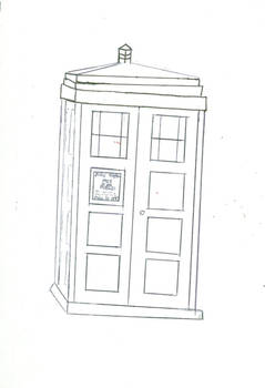 TARDIS lineart