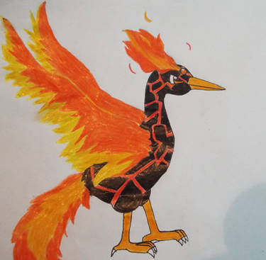 moltres (pokemon) drawn by madcookiefighter