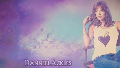 Danneel Ackles White Tank Purple Heart