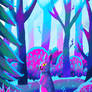 a rabbit in the forest