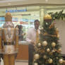 Nutcracker Statue and Christmas Tree