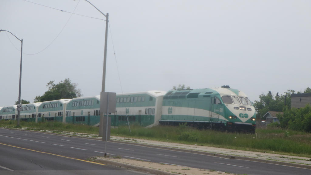 GO Train Passing Street by Codetski101 on DeviantArt