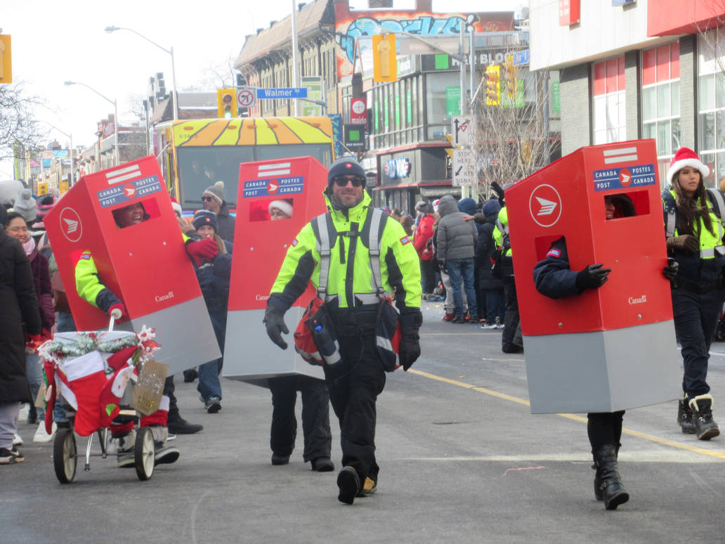 Toronto Santa Claus Parade Walking Mailboxes by Codetski101 on DeviantArt