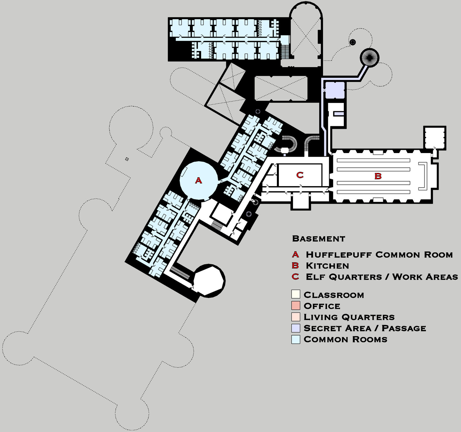 Hogwarts Interior Map
