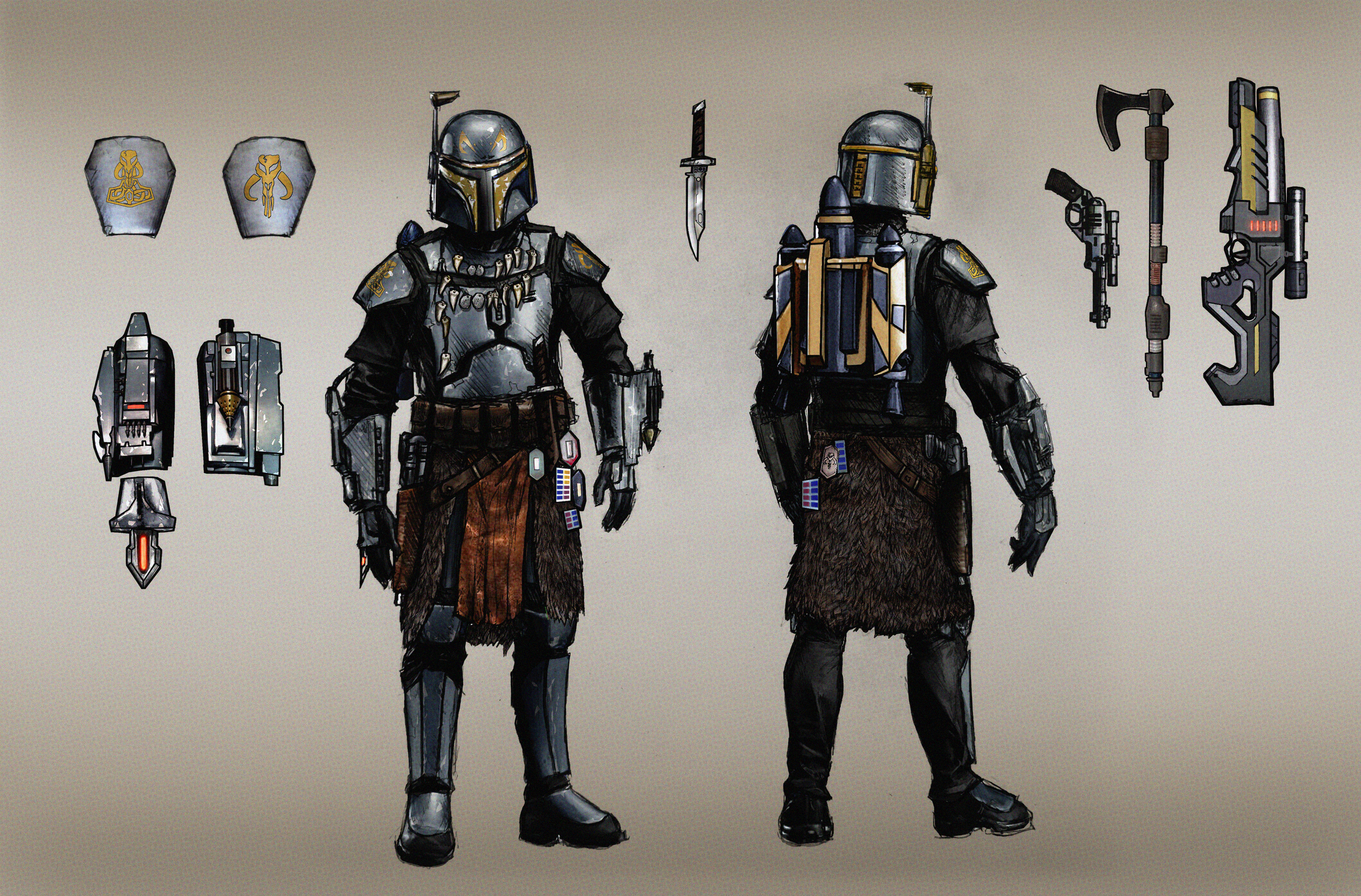 picture Custom Mandalorian Armor Drawing deviantart