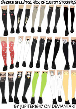 Yandere Simulator Pack Of Custom Stockings