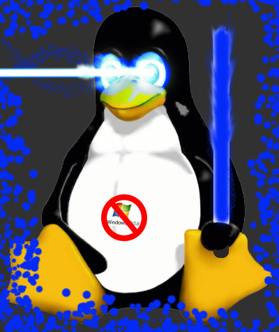 Tux kills Win