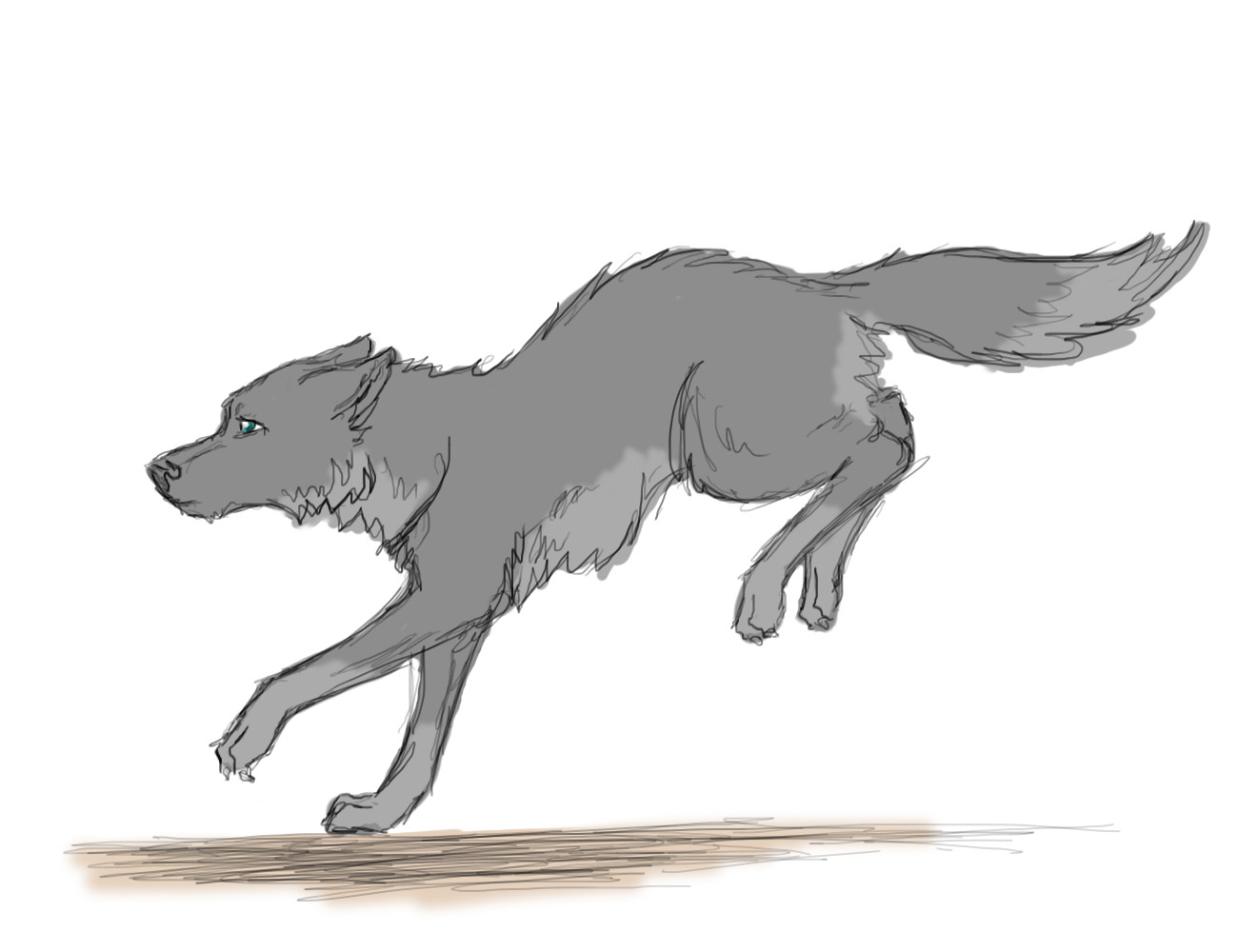 Running Wolf by OceanDust on DeviantArt