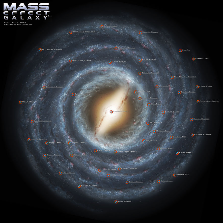 Mass Effect Galaxy Map 3.0