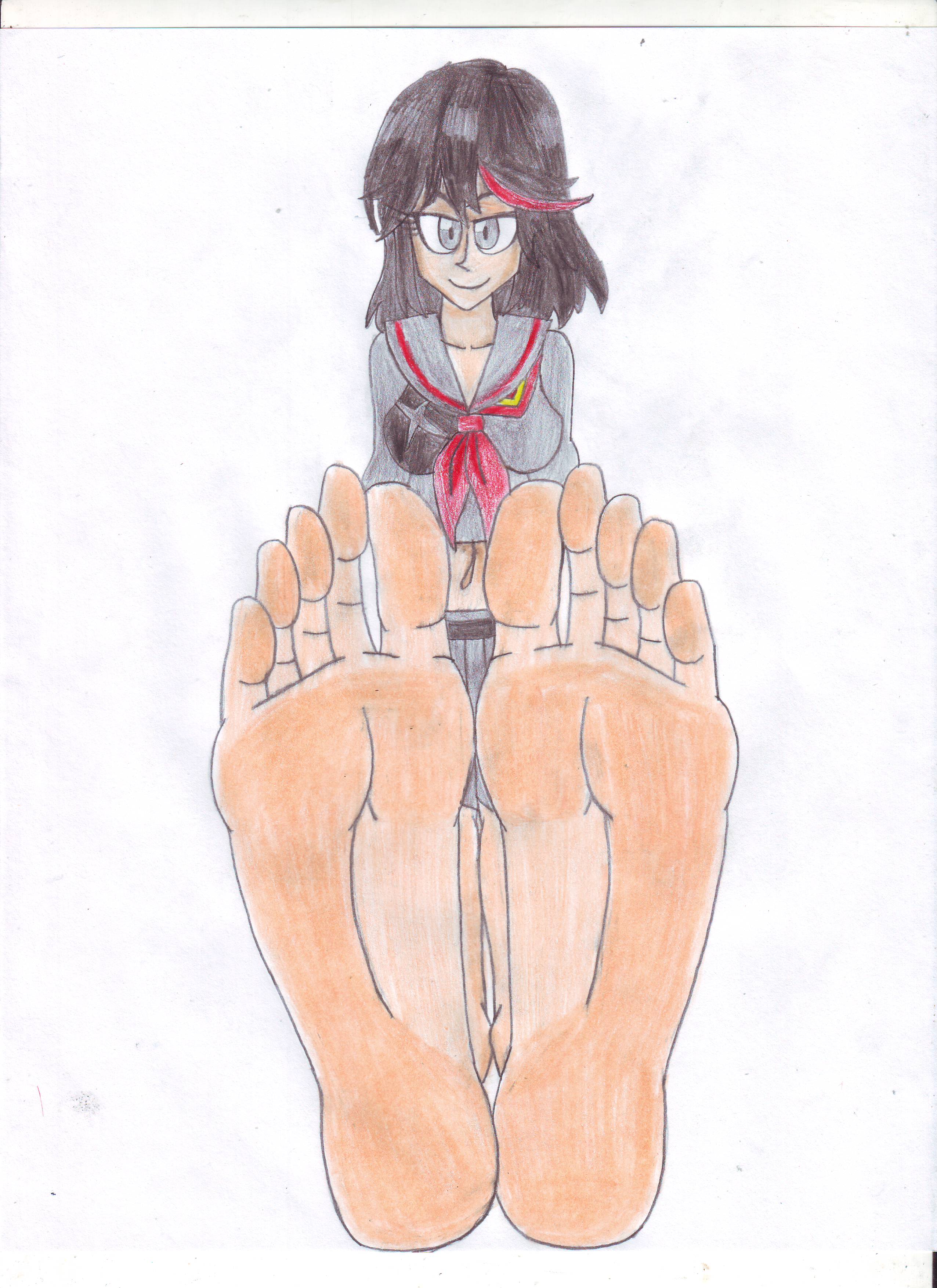 Ryuko Matoi Barefoot