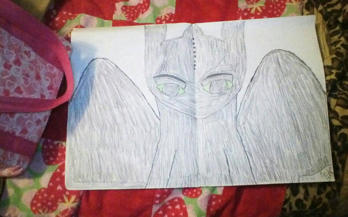 Toothless (colored) by Princess-Vampora on DeviantArt