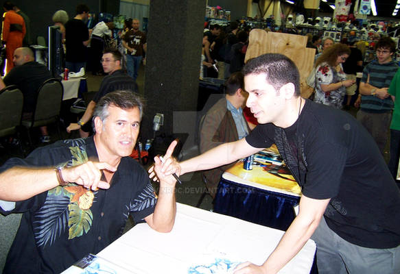 Bruce Campbell and Vinnie