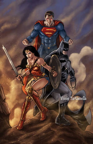 Batman Superman Wonder Woman by VinRoc