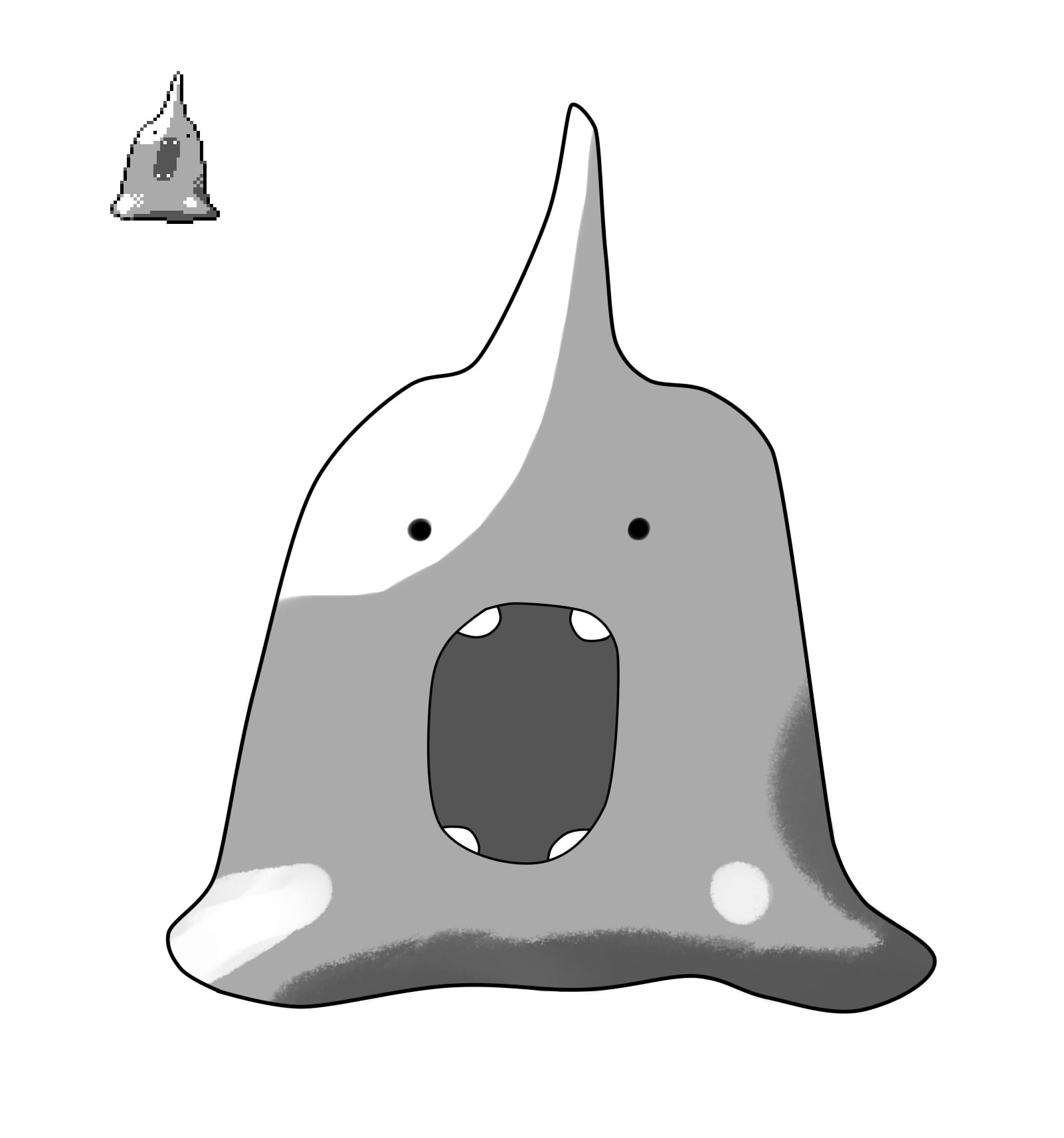 Beta pokemon art for polls : Animon (ditto evolution)