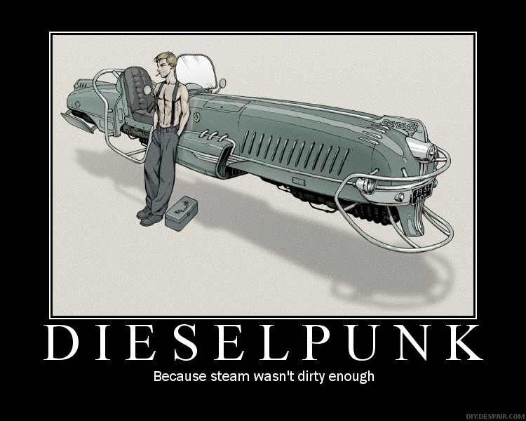 dieselpunk vs steampunk