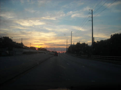 Sunset on the Road 1
