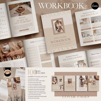 Elegant Workbook Template CANVA