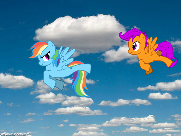 Rainbow Dash and Scootaloo