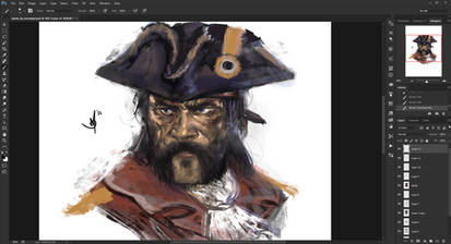 Pirate Portrait Video Progress