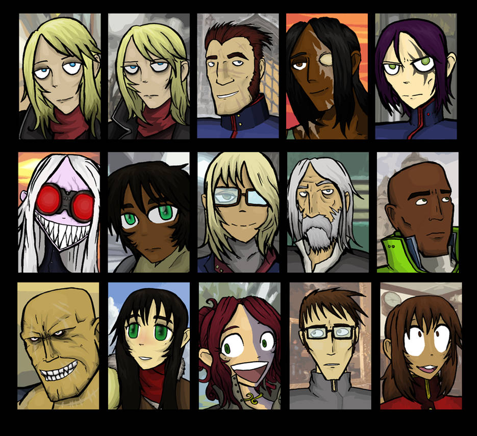 Rayged Ragged Edges of Raege head shots by Mr-Culexus on DeviantArt