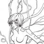 angel birth lineart