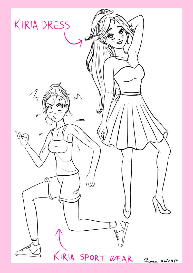 Exercise Dress Code Drawing Draw your Original Character: Sport wear + Dress by KiriaEternaLove on ...
