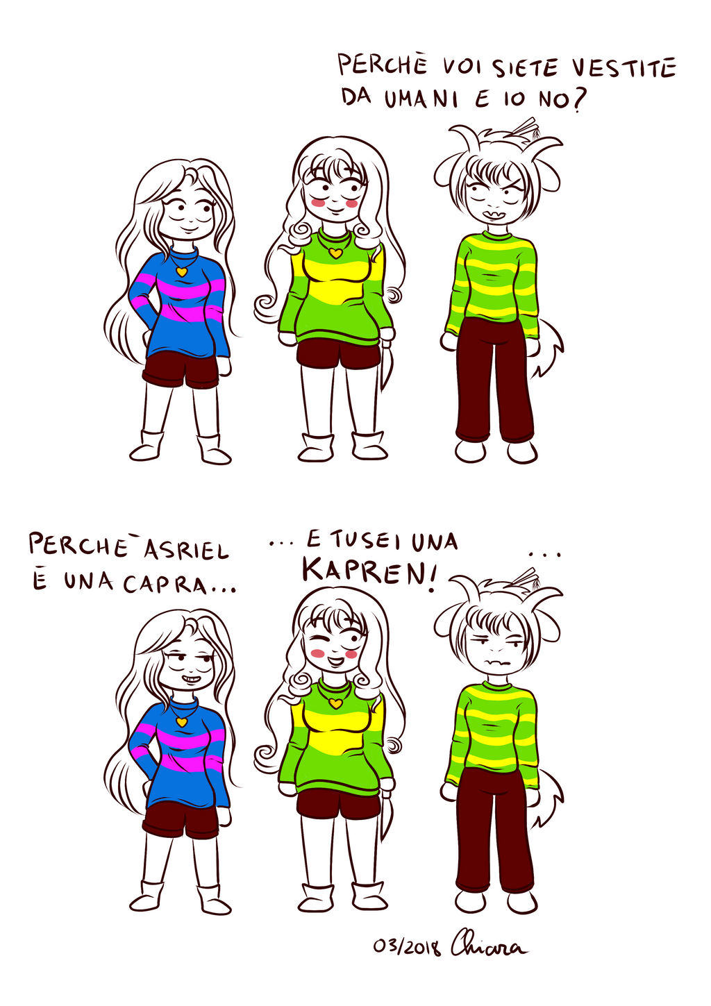 Cosplaying di Undertale con le sorelle by KiriaEternaLove