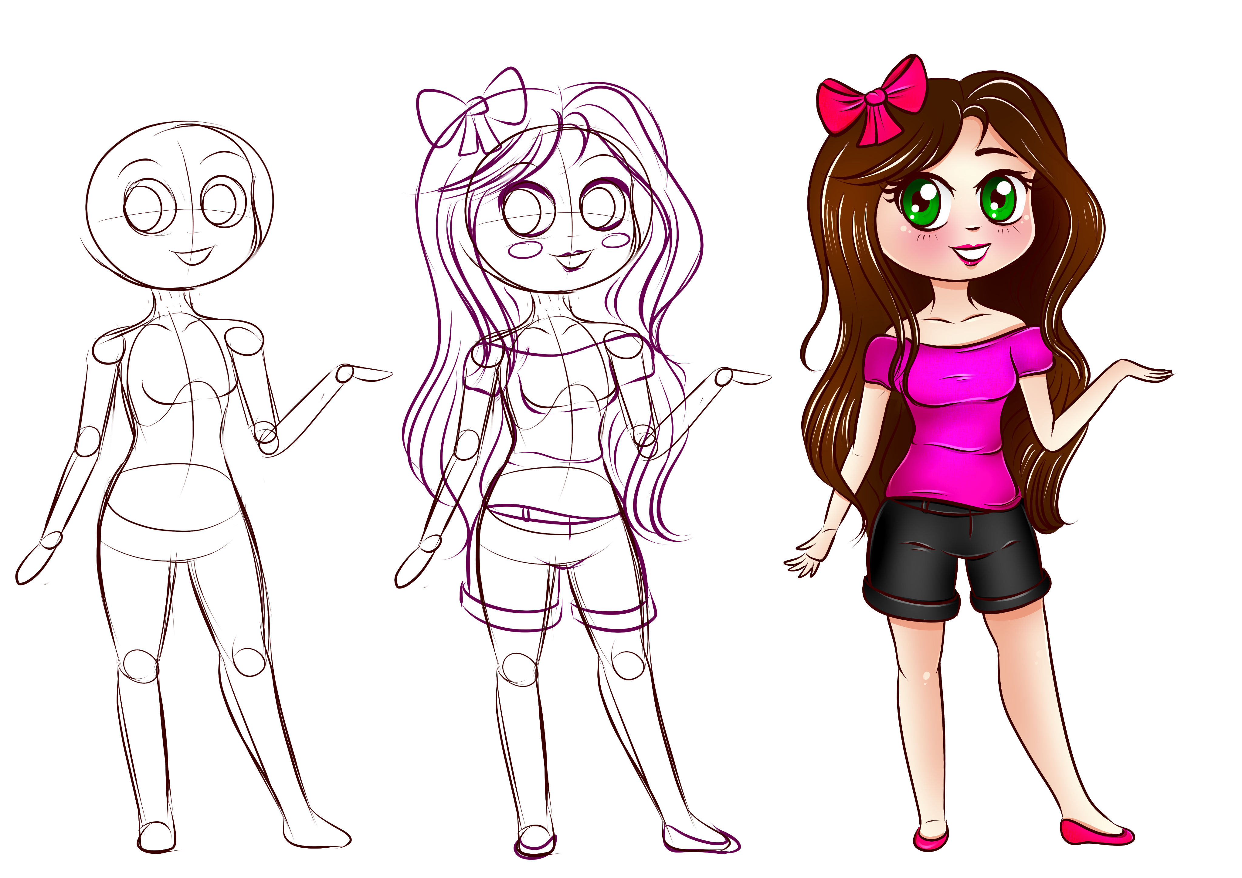 How to draw my OC Kiria! by KiriaEternaLove