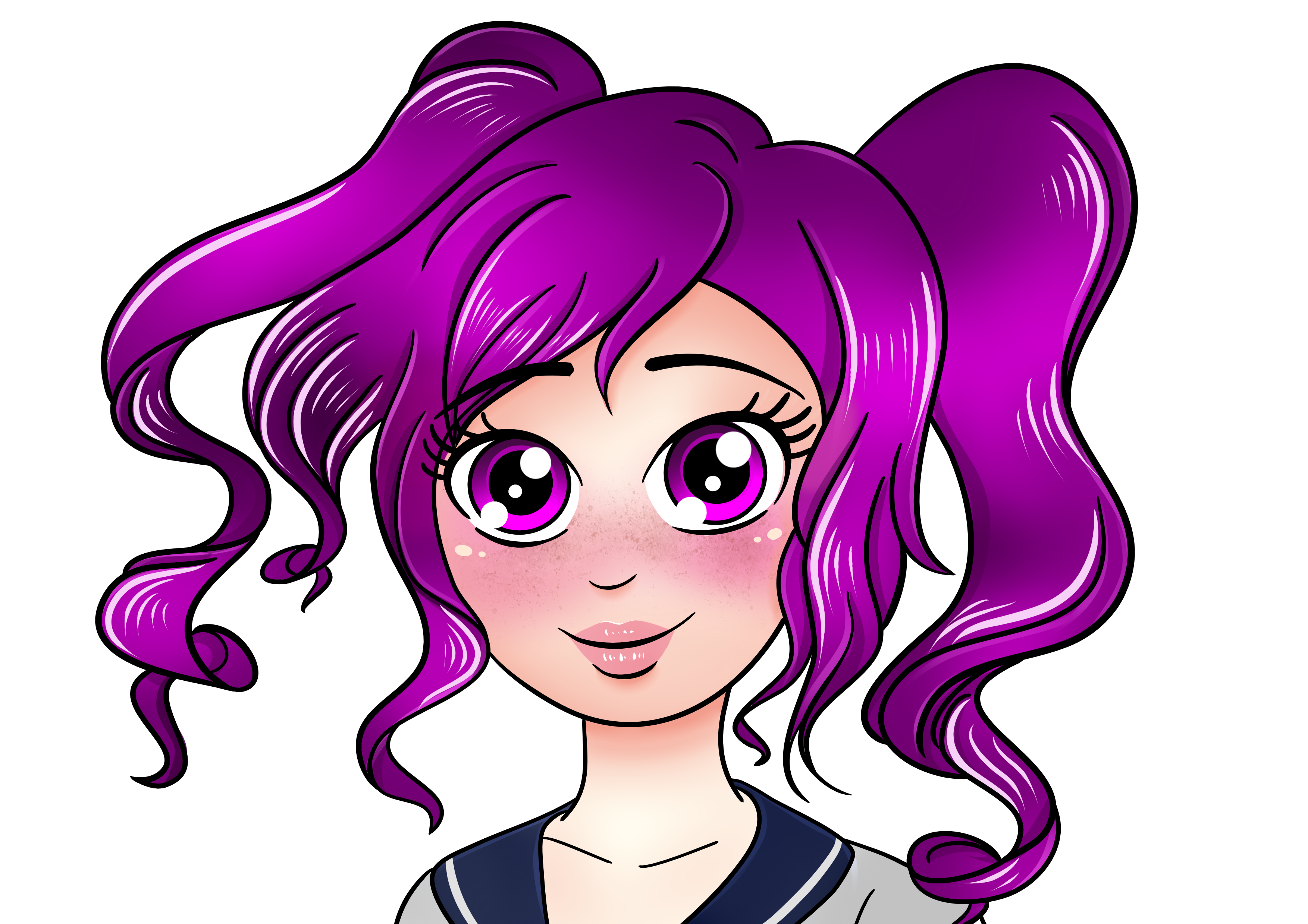 Kokona Haruka Portait by KiriaEternaLove