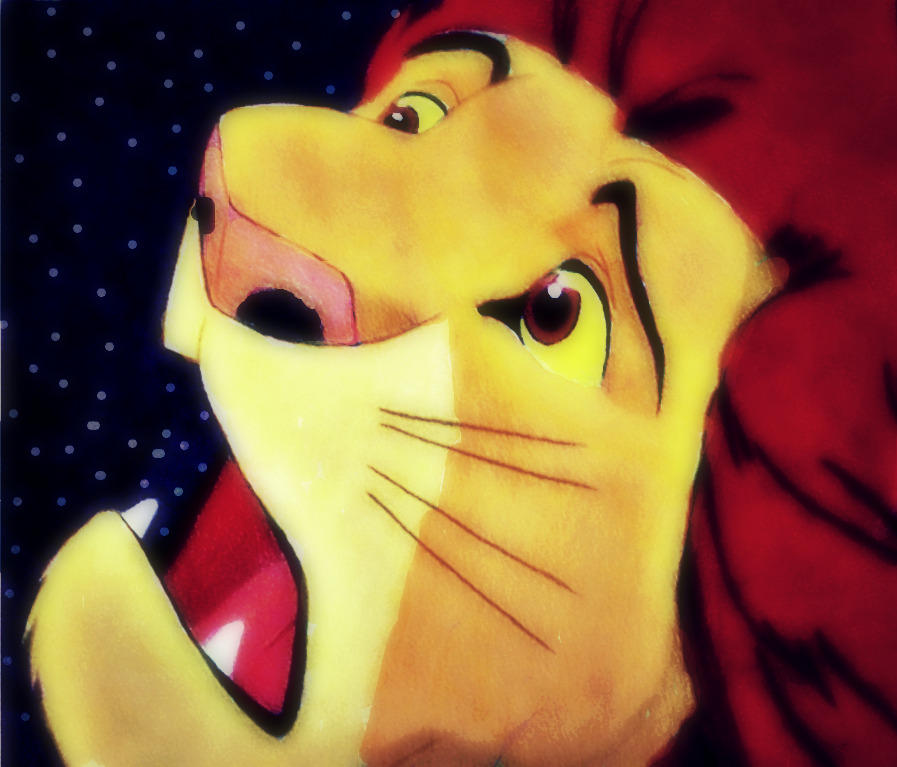 Simba digital edited by CuteButDeadlyInu on DeviantArt