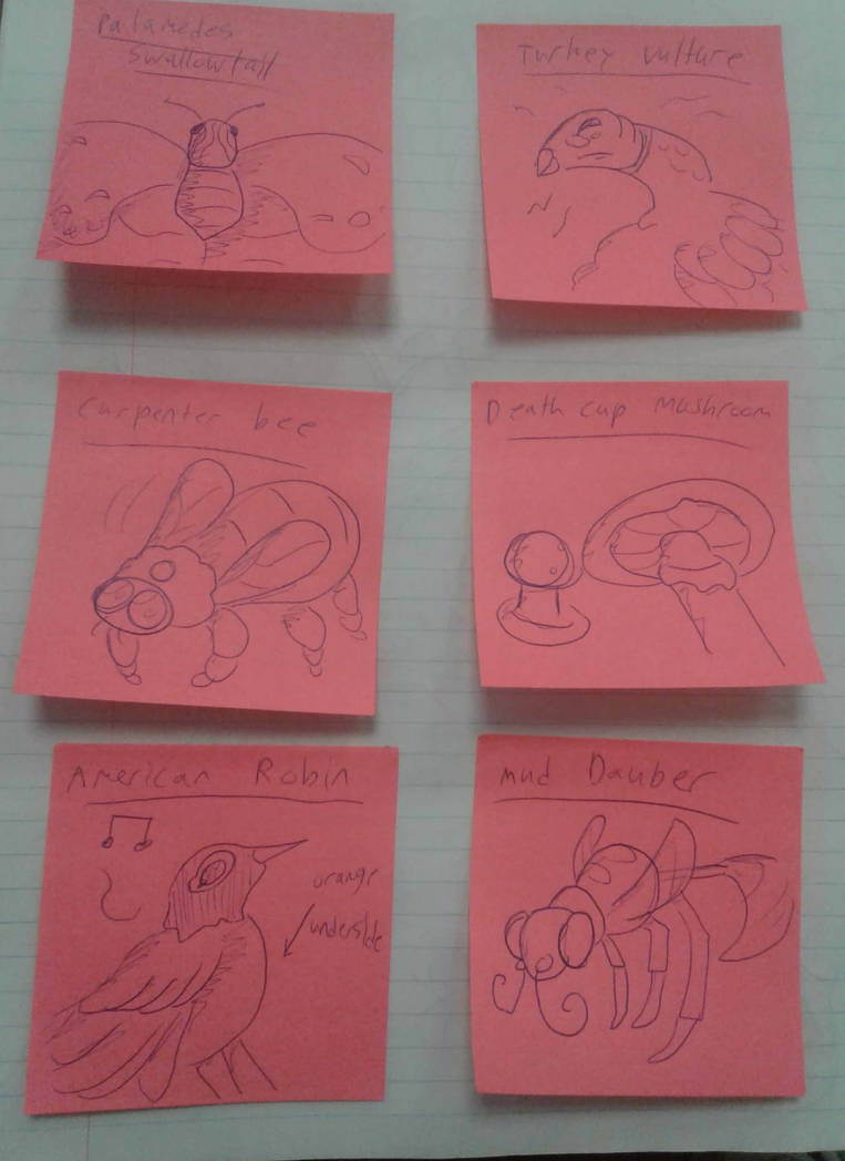 Creature doodles....4 by AkumaSpiders on DeviantArt