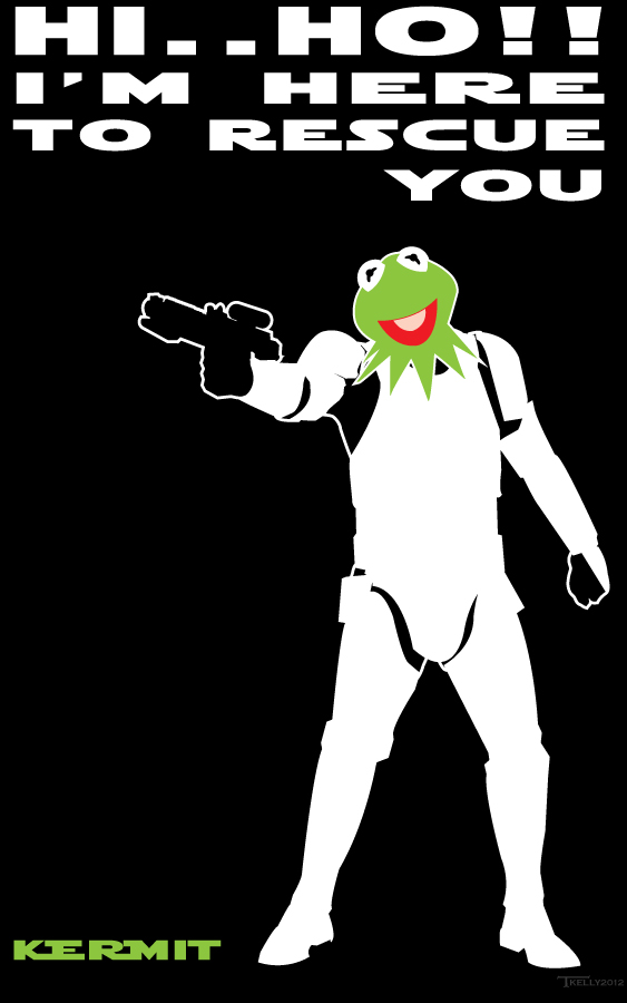 Kermit the trooper by artist Tom Kelly