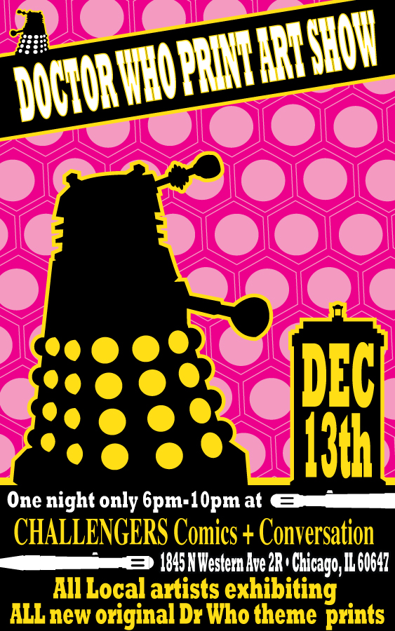 poster Dalek dr who show 3 by artist tom kelly