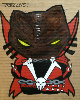 Spawn al Simmons kitty by artist Tom Kelly